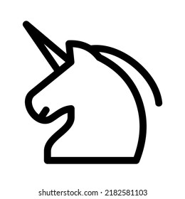 unicorn icon or logo isolated sign symbol vector illustration - high quality black style vector icons
