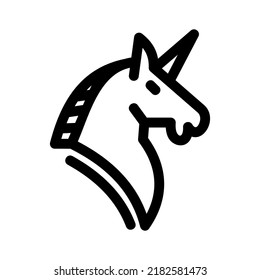 unicorn icon or logo isolated sign symbol vector illustration - high quality black style vector icons
