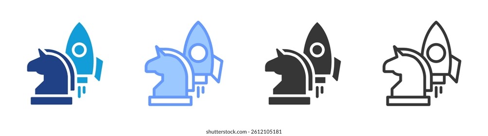 Unicorn icon set multiple style collection