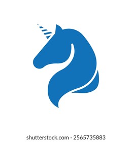 Unicorn icon Thin line illustration set