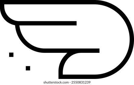 unicorn icon. Thin linear style design isolated on white background