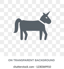 Unicorn icon. Trendy flat vector Unicorn icon on transparent background from Fairy Tale collection. 