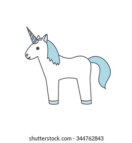 unicorn icon. vector illustration