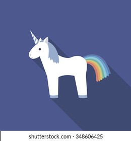 unicorn icon. vector illustration