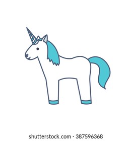 unicorn icon. vector illustration