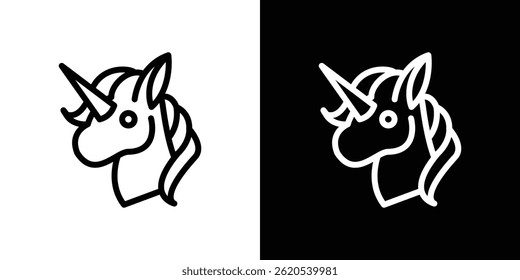 Unicorn icon vector, illustration logo template in trendy style
