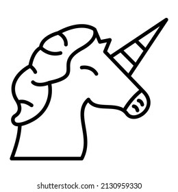 Unicorn icon vector image. Can also be used for web apps, mobile apps and print media.