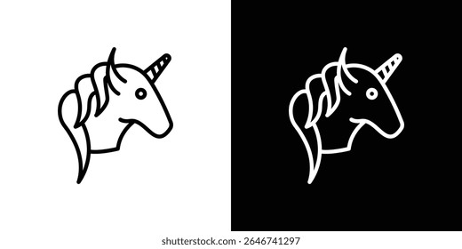 Unicorn icon vector simple element illustration editable