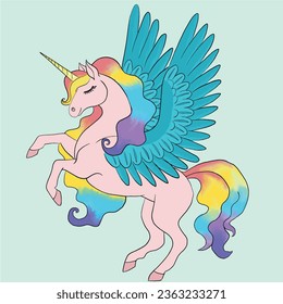 Unicorn illustration. Fashion and more