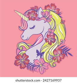 Unicorn illustration. Fashion and more