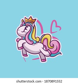 Ilustración de Unicornio. vector de archivo editable