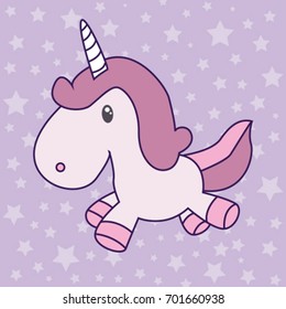 Unicorn illustration vector