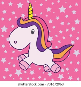 Unicorn illustration vector