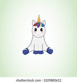 Unicorn isolated on background. For web site,poster,placard and wallpaper. Cute unicorn for mobile phone decoration,app,print material and greeting card.Creative art concept,vector illustration eps 10