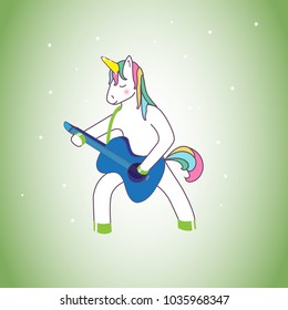 Unicorn isolated on background. For web site,poster,placard and wallpaper. Cute unicorn for mobile phone decoration,app,print material and greeting card.Creative art concept,vector illustration eps 10