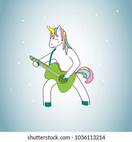 Unicorn isolated on background. For web site,poster,placard and wallpaper. Cute unicorn for mobile phone decoration,app,print material and greeting card.Creative art concept,vector illustration eps 10