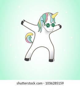 Unicorn isolated on background. For web site,poster,placard and wallpaper. Cute unicorn for mobile phone decoration,app,print material and greeting card.Creative art concept,vector illustration eps 10