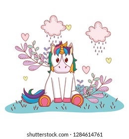 unicorn with leaves