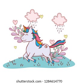 unicorn with leaves
