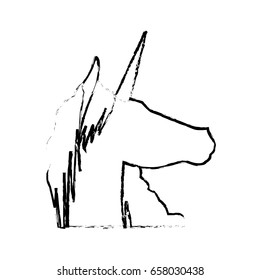 unicorn legendary mythical creature icon