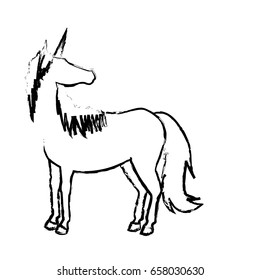 unicorn legendary mythical creature icon