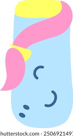 Unicorn Letter Alphabet Vector Element