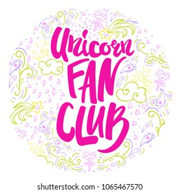 unicorn lettering card