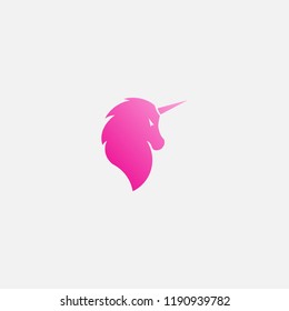 Unicorn logo design vector