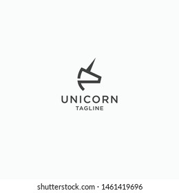 Unicorn Logo Icon Design Template flat Vector