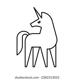 Unicorn Logo. Icon design. Template elements