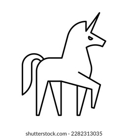 Unicorn Logo. Icon design. Template elements