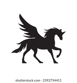 Unicorn logo icon, vector illustration design
