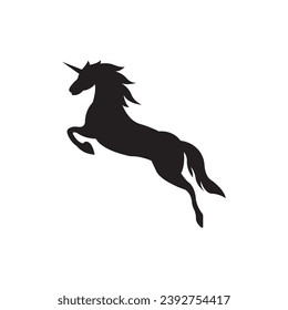 Unicorn logo icon, vector illustration design