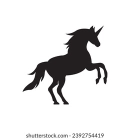 Unicorn logo icon, vector illustration design