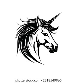 Unicorn Logo Illustration Vector Design Template