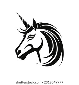 Unicorn Logo Illustration Vector Design Template