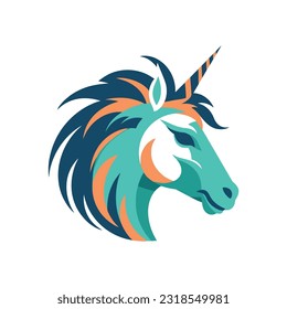 Unicorn Logo Illustration Vector Design Template