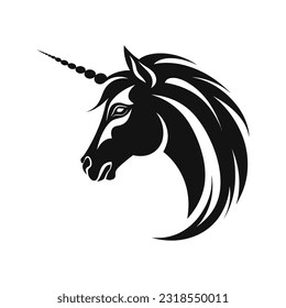 Unicorn Logo Illustration Vector Design Template