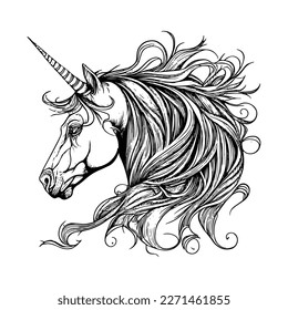 Unicorn Logo is a symbol of magic, purity, and untamed beauty. This design features the mythical creature with its signature single horn, a symbol of power and grace