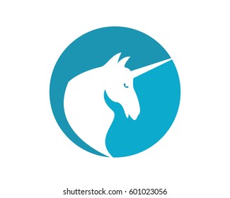 Unicorn logo template