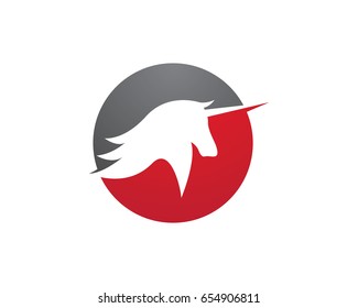 Unicorn logo template