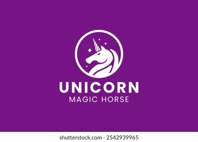 Einhorn-Logo, Vektorgrafik
