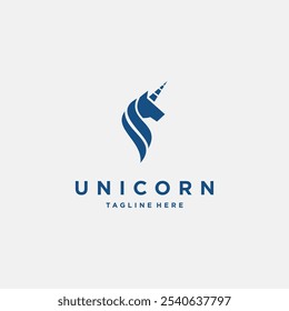 unicorn logo vector. logo templates
