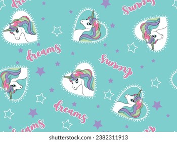 unicorn love believe magic girl