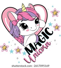 unicorn love magic star rainbow