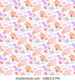 Unicorn is made with love pattern