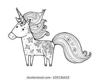 Child Unicorn Drawing High Res Stock Images Shutterstock