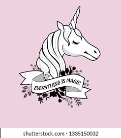 unicorn magical horse vector design