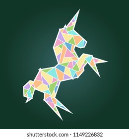 Unicorn origami polygonal origami