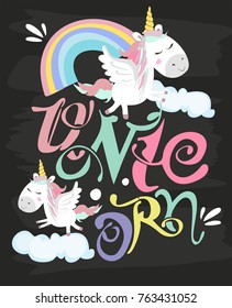 unicorn party invitation